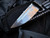 Medford Knives The Deep Fixed Blade Black and Blue G10 Scales w/ 20CV Tumbled Plain Edge Blade (4.5")