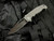 Demko AD20 Sharklock Clip Point Folder Textured Titanium Body w/ CPM 3V Belt Satin/Stonewashed Plain Edge Blade (3.75")