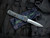 PRE-OWNED Heretic Knives Manticore X Recurve Blue Camo Carbon Clipside/Black Aluminum Body w/ Battleworn Plain Edge Blade (3.7")
