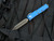 CONSIGNMENT Microtech UTX-85 Spartan Blue Aluminum Body w/ Bronzed Apocalyptic Plain Edge Blade (3.1") 230-13APBL
