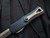 CONSIGNMENT Microtech Hera D/E Black Aluminum Body w/ Bronzed Full Serrated Blade (3.08") 702-15