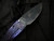 Medford Knives Slim Midi Violet "Hammered Fade" Titanium Body w/ Violet Hardware/Brushed Violet Clip and S45VN DLC Drop Point Plain Edge Blade (3.25")