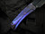 Medford Knives Slim Midi Violet "Hammered Fade" Titanium Body w/ Violet Hardware/Brushed Violet Clip and S45VN DLC Drop Point Plain Edge Blade (3.25")