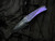 Medford Knives Slim Midi Violet "Hammered Fade" Titanium Body w/ Violet Hardware/Brushed Violet Clip and S45VN DLC Drop Point Plain Edge Blade (3.25")