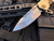 Medford Knives Proxima Folder Bronzed/Brushed Silver Flats Titanium Body w/ Bronzed Hardware and S35VN Tumbled Plain Edge Blade (3.875")