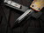 Microtech Combat Troodon D/E Signature Series Shadow Black Aluminum and Ultem Body w/ DLC Hardware and DLC Damascus Plain Edge Blade (3.8") 142-16DLCTULS