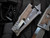 Reate Exo Mini Gravity Knife Titanium Burlap Inlaid Body w/ CPM 3V Stonewashed Tanto Edge Plain Blade (2.6”)