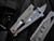 Reate Exo Mini Gravity Knife Titanium Black Micarta Inlaid Body w/ CPM 3V Stonewashed Drop Point Plain Blade (2.6”)