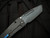 Medford Knives Slim Midi Folder Faced/Flamed "Tsunami" Titanium Body w/ DLC Spring Side and S35VN DLC Tanto Blade (3.25")