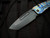 Medford Knives Slim Midi Folder Faced/Flamed "Tsunami" Titanium Body w/ DLC Spring Side and S35VN DLC Tanto Blade (3.25")