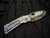Medford Knives TFF-1 Folder "Old School Tumbled" Titanium Body w/ Flamed Hardware/Clip and S45VN Vulcan Blade (4")