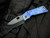 Medford Knives TFF-1 Folder Faced/Flamed "Galaxy" Body w/ Matching Pocket Clip and DLC Springside/S45VN DLC Plain Edge Blade (4")