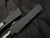 Microtech Combat Troodon Delta Shadow D/E Shadow Black Delta Pattern Aluminum Body w/ Carbon Fiber Switch and DLC Fluted Full Serrated Blade (3.8") 142-3CT-DSH
