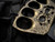 MOC Custom Skull Brass Knuckles Full Size #703