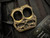 MOC Custom Skull Brass Knuckles Two Finger #700