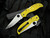 Spyderco Stretch 2 XL Salt Series Yellow Lightweight Body w/ H2 Full Serrated Blade (4") C258SYL