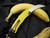 Heretic Knives Roc "Stabnana" Yellow/Brown Spotted Aluminum Body w/ Magnacut Freshly Peeled Blade (3.18") H060-FP-NANA