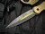 Blackside Customs Phase 7 SDM Dagger Fixed Blade Textured Brass Scales w/ Magnacut Beskar Cerakote Blade (4.5")