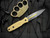 Blackside Customs Phase 7 SDM Dagger Fixed Blade Textured Brass Scales w/ Magnacut Beskar Cerakote Blade (4.5")