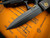 Les George X Elishewitz Folder Integral Flamed Titanium Body w/ M390 DLC False Edge Dagger Blade (3.75")
