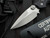 PRE-OWNED Marfione Custom Strider Collab MSG-2 D/A Folder Black Anodized Alloy Body w/ Double Vapor Blast Plain Edge Blade (3.5