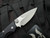 PRE-OWNED Marfione Custom Strider Collab MSG-2 D/A Folder Black Anodized Alloy Body w/ Double Vapor Blast Plain Edge Blade (3.5