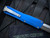 Heretic Knives Manticore X D/E Blue Aluminum Body w/ S35VN Satin Finished. Plain Edge Blade (3.7") H032-1A-BLUE