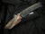 Medford Knives Marauder-H Black/Brushed Gold-Rose "Blades Of Grass" Titanium Body w/ DLC Pocket Clip and S45VN Vulcan Tanto Bla