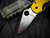 Spyderco Salt Series Paramilitary 3 Folder Yellow FRN Lightweight Body w/ CPM Magnacut Stonewashed Plain Edge Blade (2.93") C223PYL