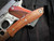 Spyderco SpyOpera LockBack Folder Brown Canvas Micarta Scales w/ LionSteel M390 Plain Edge Blade (2.9") C255CMP