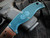 Spyderco Enuff 2 Fixed Blade Blue FRN Lightweight Scales w/ K390 Full Serrated Blade (3.95") FB31SBL2K390