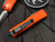 Microtech UTX-85 D/E Orange Aluminum Body w/ Black Plain Edge Blade (3.1") 232-1OR
