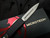 PRE-OWNED Microtech Ultratech D/E Microtech Live Edition Black Aluminum Body w/ Stonewashed Plain Edge Blade (3.4") 122-10LIVE