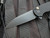 PRE-OWNED Pro-Tech Malibu 2023 Bladeshow Special Textured Black Aluminum Body and Mosaic Pin Button w/ Magancut DLC Plain Edge Blade (3.25") #33 of 200