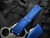 Microtech Combat Troodon T/E Navy Blue Aluminum Body w/ M390MK Stonewashed Full Serrated Blade (3.8") 1144-12NA