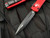 Microtech Ultratech D/E Red Aluminum Body w/ Black Plain Edge Blade (3.4”) 122-1RD