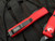 Microtech Ultratech D/E Red Aluminum Body w/ Black Plain Edge Blade (3.4”) 122-1RD