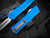 Microtech Combat Troodon D/E Blue Aluminum Body w/ M390MK Stonewashed Partially Serrated Blade (3.8") 1142-11BL
