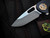 Curtiss Custom F3-Slim Slicer Flipper Blue Stonewashed Titanium Body w/CPM-S45VN Plain Edge Blade (3.5")
