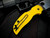 Spyderco Sage 5 Salt Series Yellow FRN Lightweight Scales w/ Magnacut Plain Edge Blade (3") C123PYL