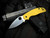 Spyderco Sage 5 Salt Series Yellow FRN Lightweight Scales w/ Magnacut Plain Edge Blade (3") C123PYL