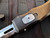 PRE-OWNED Original Early Production/Prototype Sandshark D/E OTF Black Aluminum Body w/ Polished Plain Edge Blade (4")