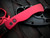 Pro-Tech TR-2 Tactical Response 2 Red Aluminum Body w/ Magnacut DLC Black Plain Edge Blade (3.1") T203-RED