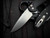 Pro-Tech Cambria Flipper Red TechnoCarbo Inlaid Black 6061 Aluminum Body and Black Lip Pearl Button w/ Magnacut Stonewashed Plain Edge Blade (3.5") CF2101-LTD TC RED