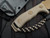 CONSIGNMENT Microtech Currahee T/E Coyote Tan G10 Handle w/ M390 Coyote Tan Plain Edge Blade (4.5") 103-1TA
