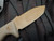 CONSIGNMENT Microtech Currahee T/E Coyote Tan G10 Handle w/ M390 Coyote Tan Plain Edge Blade (4.5") 103-1TA