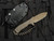 CONSIGNMENT Microtech Currahee T/E Coyote Tan G10 Handle w/ M390 Coyote Tan Plain Edge Blade (4.5") 103-1TA