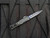 CONSIGNMENT Microtech Hera II Mini D/E Black Clawburst Aluminum Body w/ Blued Vegas Forge Damascus Plain Edge Blade (2.8") 1701M-16MS2