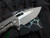 PRE-OWNED Medusa T/E Folder Battleworn Titanium Body w/ Magnacut Battleworn Plain Edge Blade (3") H009-5A-TIBATTLE