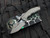 PRE-OWNED Medusa T/E Folder Battleworn Titanium Body w/ Magnacut Battleworn Plain Edge Blade (3") H009-5A-TIBATTLE
